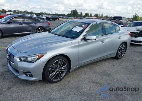 2015 Infiniti Q50 Premium z USA, uszkodzony, nr VIN JN1BV7AR6FM391725
